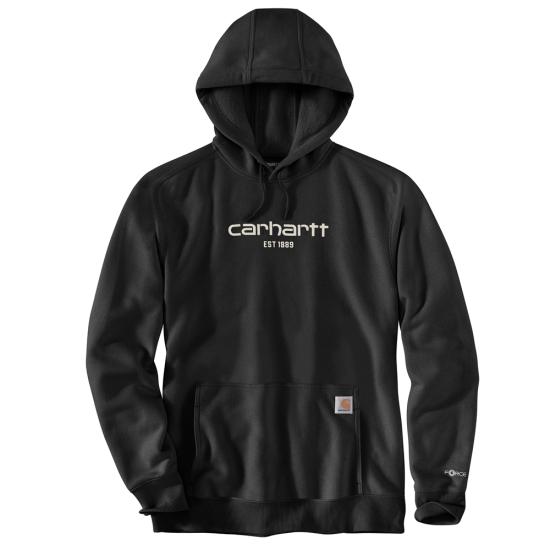 Carhartt Force® 105569 Relaxed Fit Lightweight Sweatshirt-Black